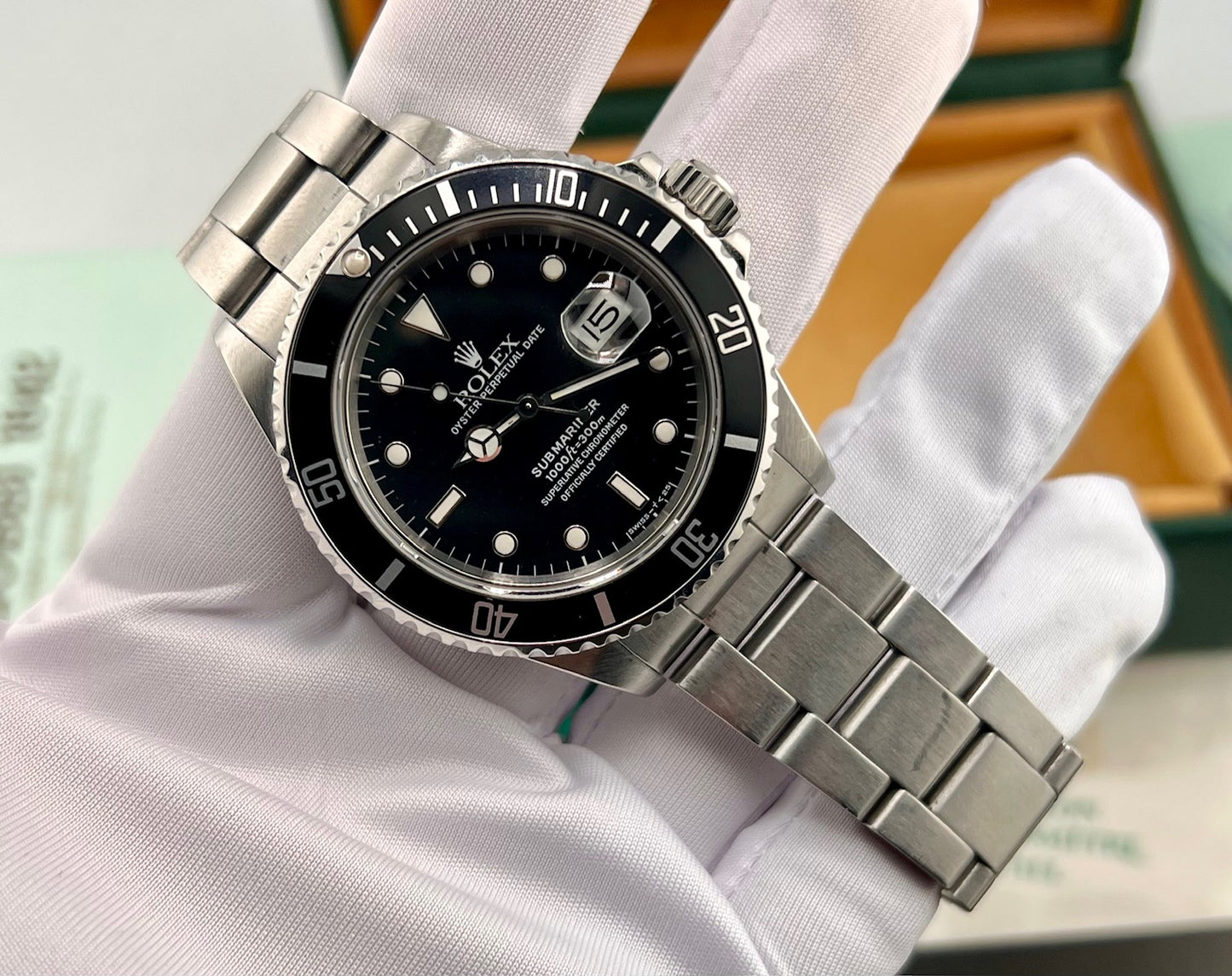 Rolex Submariner Date 16800 1988 Full Set (Svezia)