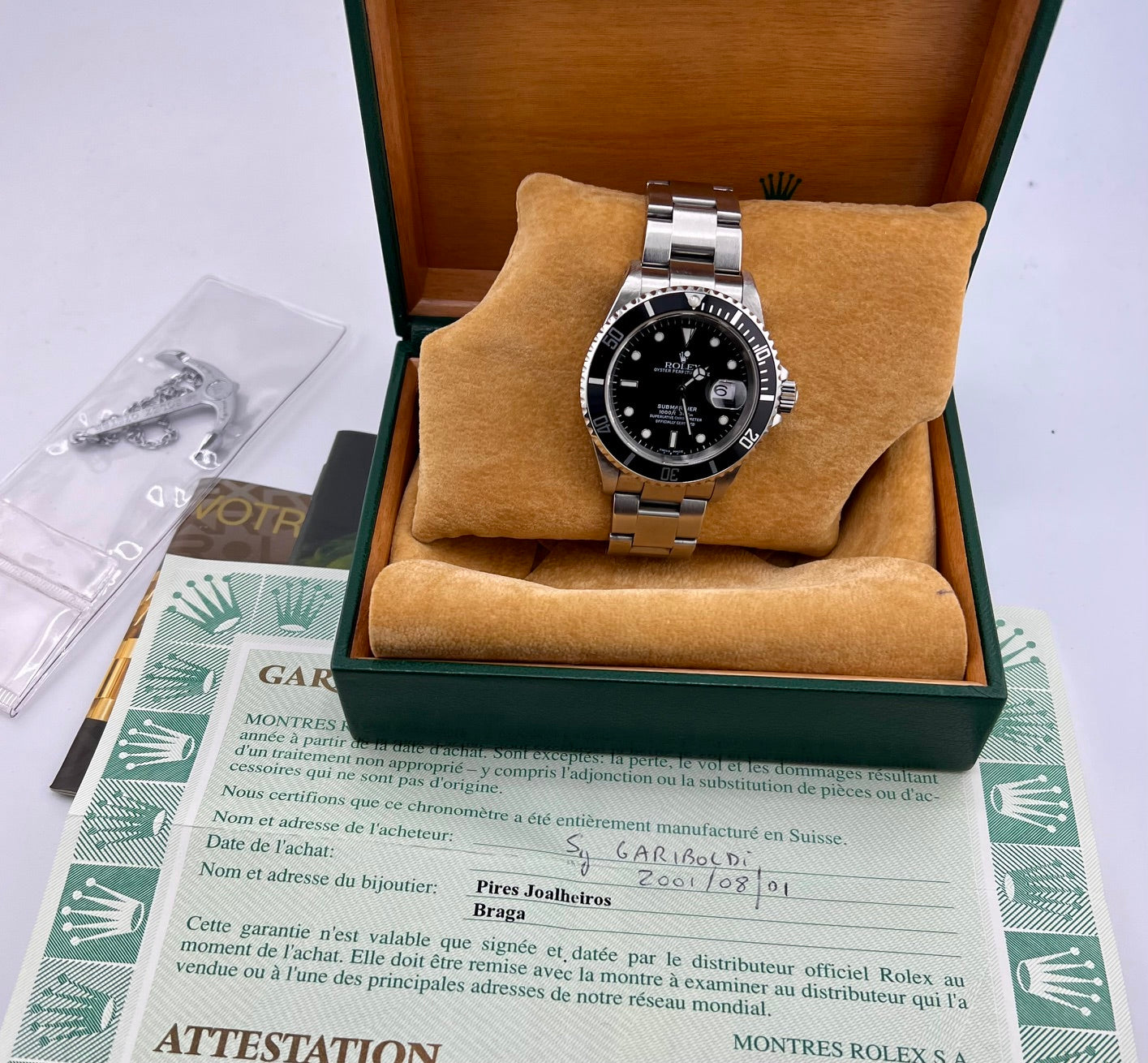 Rolex Submariner Date 16610 2001 Box&Paper (Portogallo)