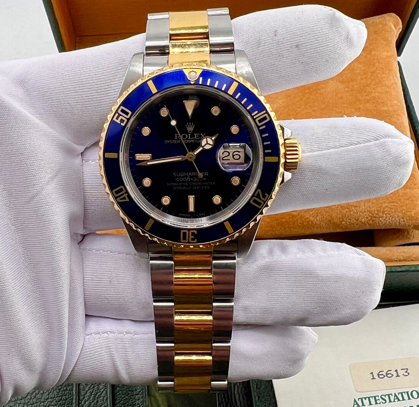 Rolex Submariner Date 16613 Blue Dial 1991 full set (Svizzera)