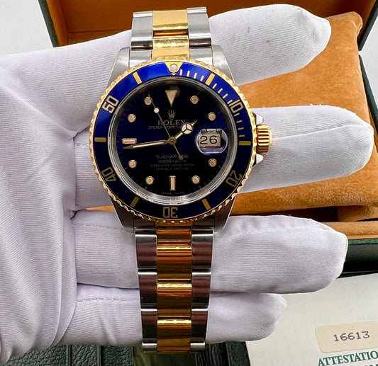 Rolex Submariner Date 16613 Blue Dial 1991 full set (Svizzera)