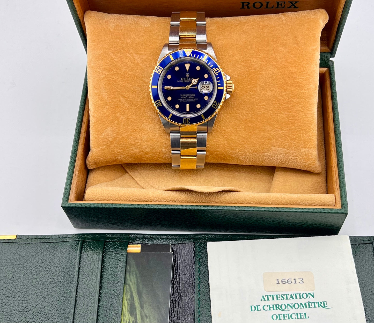 Rolex Submariner Date 16613 Blue Dial 1991 full set (Svizzera)