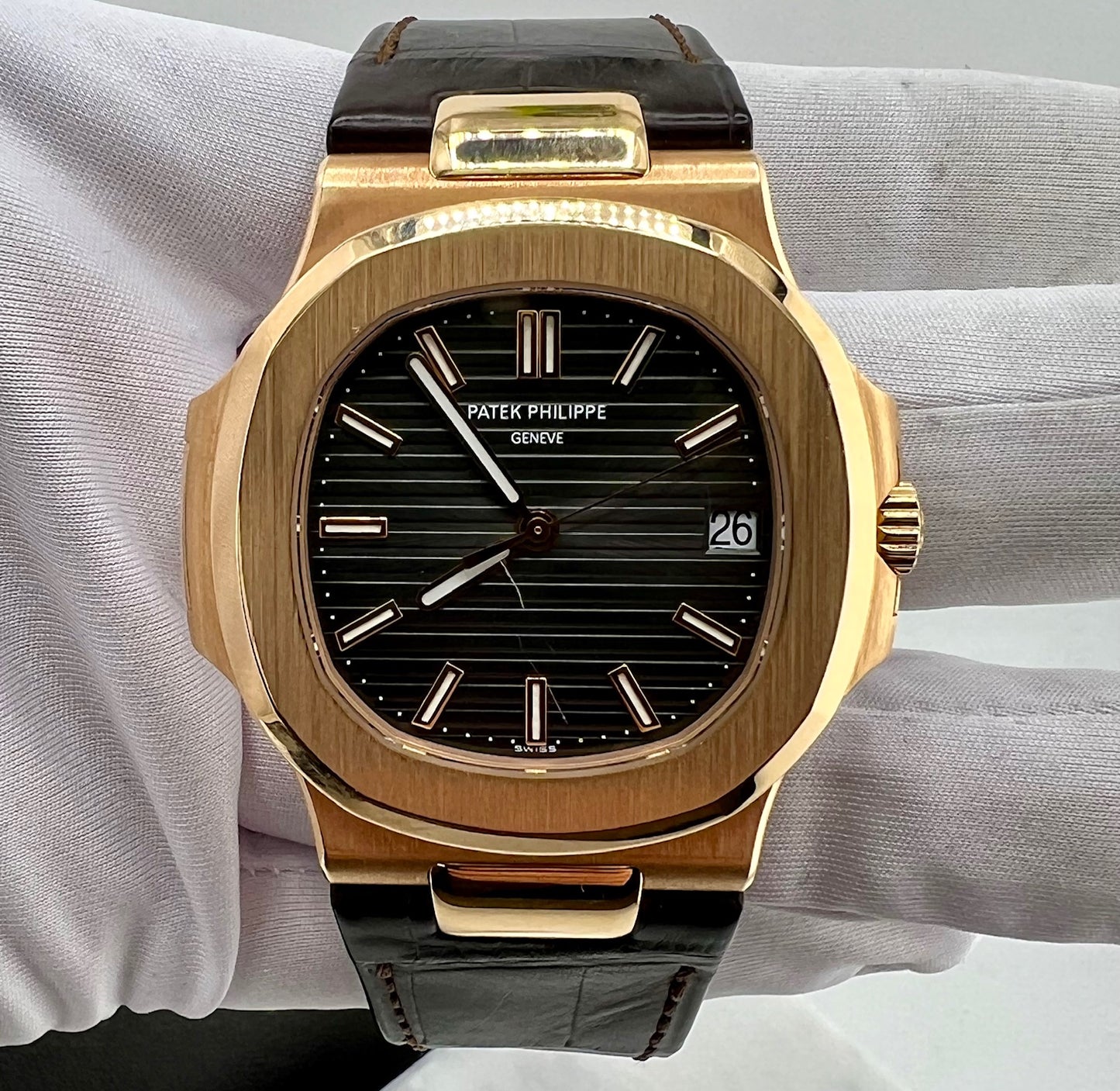 Patek Philippe Nautilus 5711R-001 Rose Gold only watch 2009