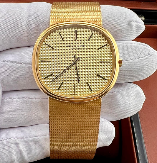 Patek Philippe Golden Ellipse jumbo Dial guilloché 3739/1
