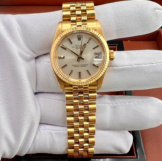 Rolex Datejust 31mm Boy 6827 Jubilèe 1985 Paper Rolex Ita No Box
