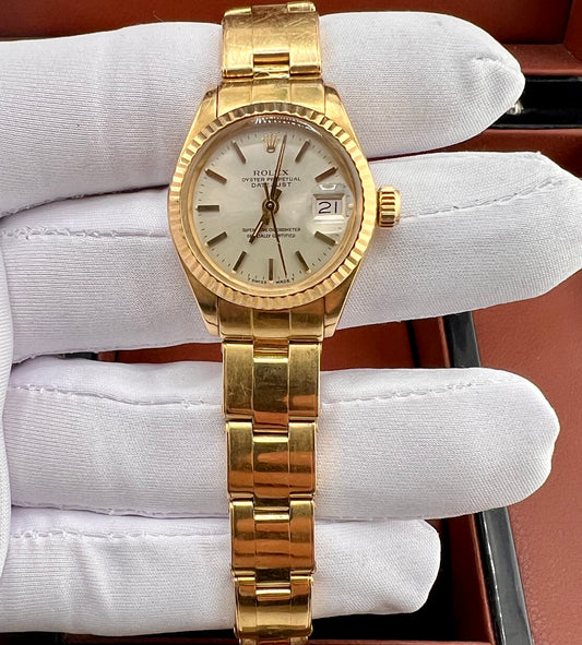 Rolex Lady-Datejust 6917 26mm Plexiglass 1974 oyster only watch