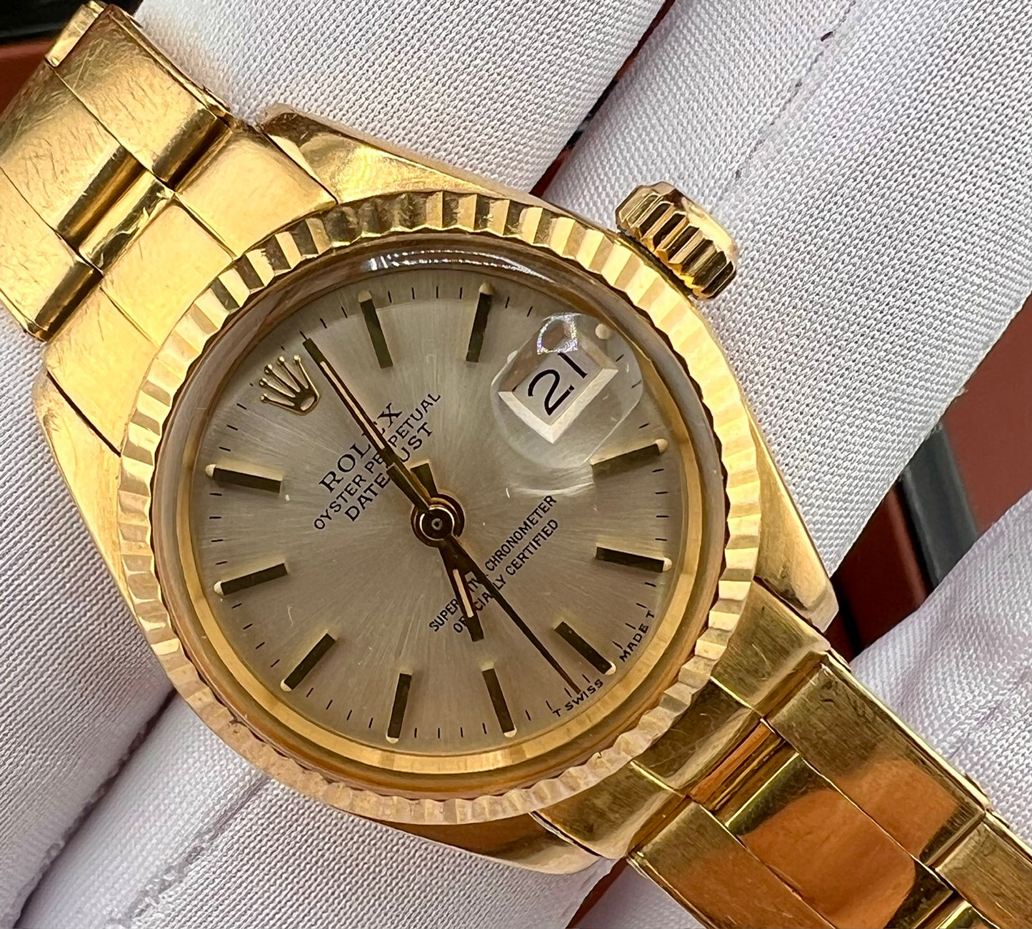 Rolex Lady-Datejust 6917 26mm Plexiglass 1974 oyster only watch