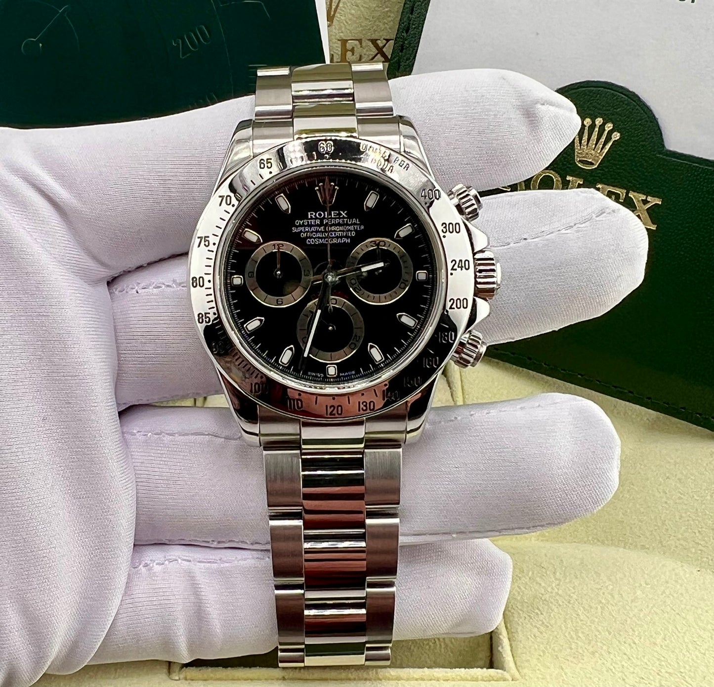 Rolex Daytona 116520 Black Dial 2006 (Spagna) full set 40mm