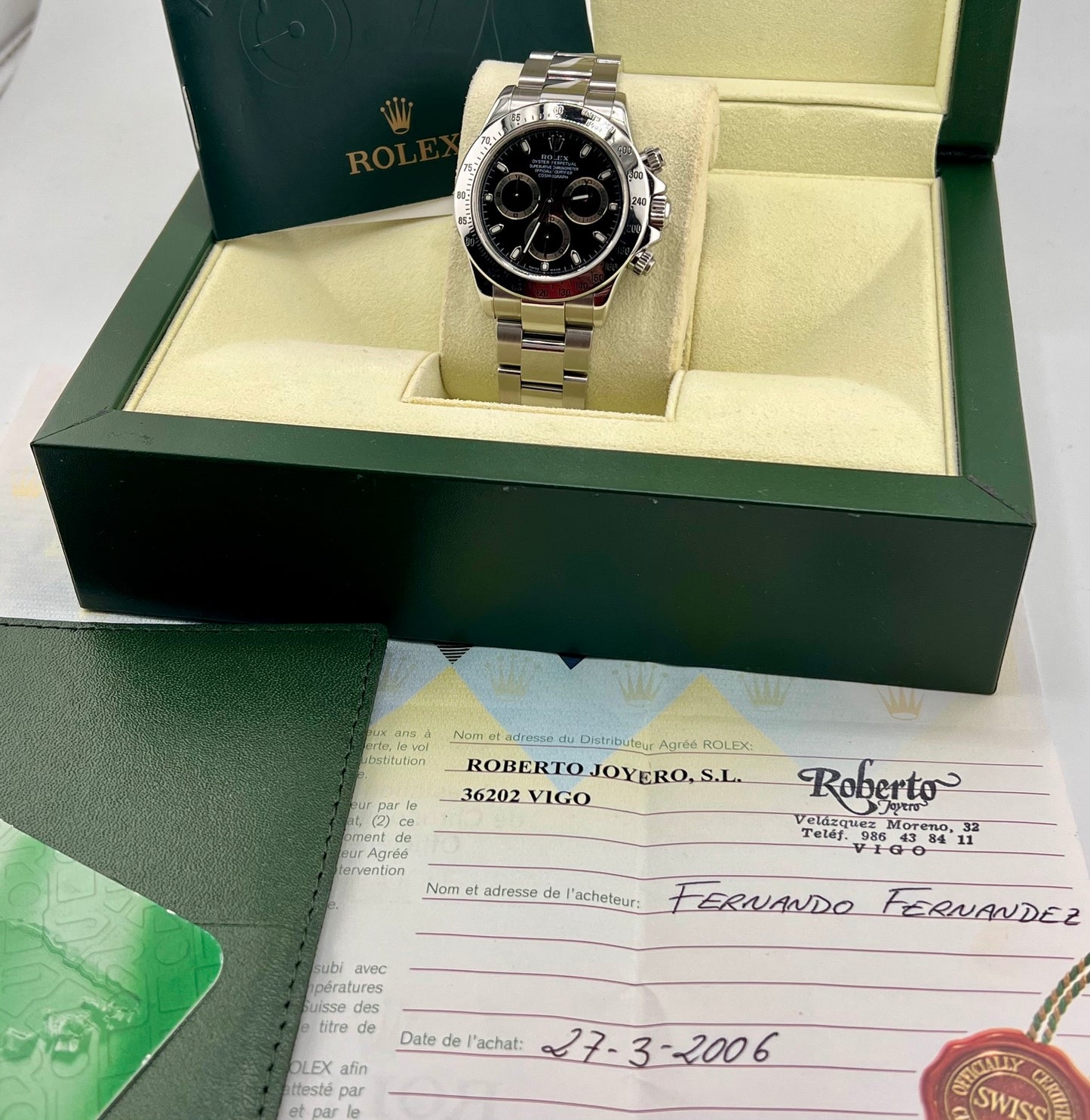 Rolex Daytona 116520 Black Dial 2006 (Spagna) full set 40mm