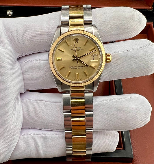 Rolex Datejust 31mm 6827 Boy Champagne Dial Oyster 1977 only watch
