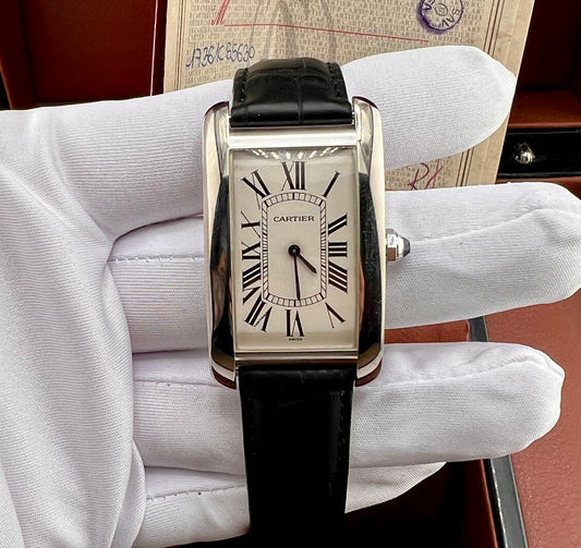 Cartier Tank Americaine 1736 Paper Cartier No Box 1994 26X45mm