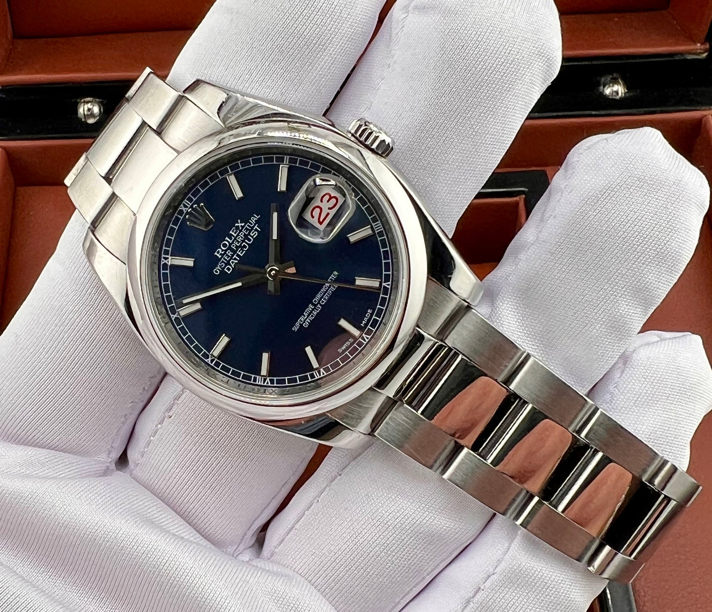 Rolex Datejust 36mm 116200 Blue Dial Oyster 2007 only watch