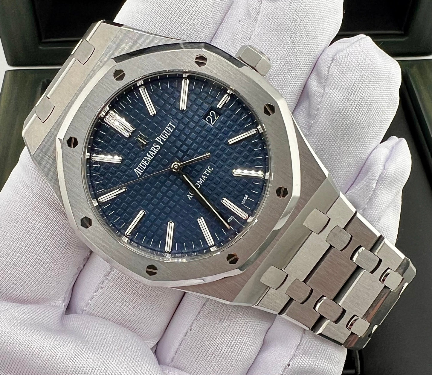 Audemars Piguet Royal Oak Selfwinding 15400st Blue Dial 2017 Giappone 41mm