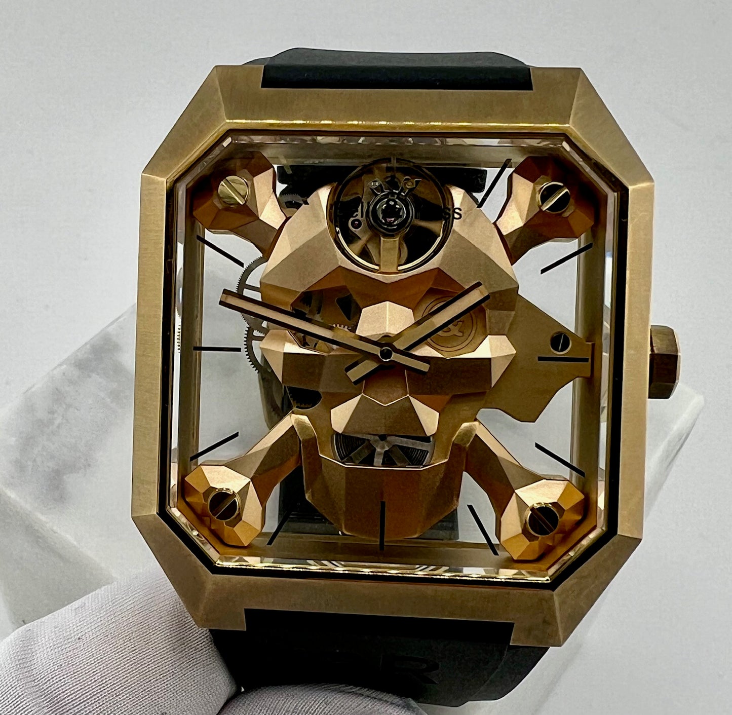 Bell & Ross Cyber Skull Br 01 Limited Edition BR01-CSK-BR/SRB 45X52mm only watch