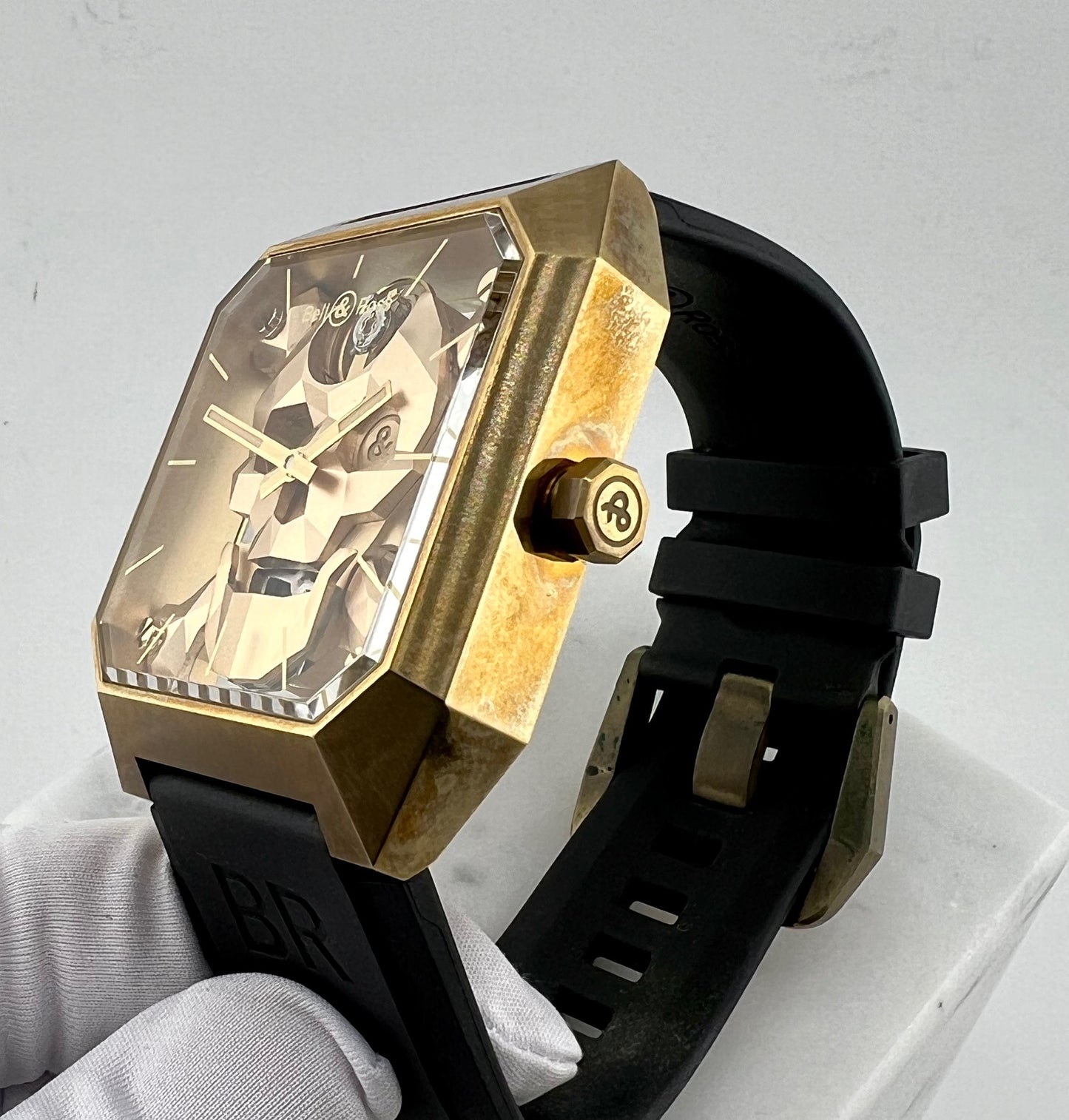 Bell & Ross Cyber Skull Br 01 Limited Edition BR01-CSK-BR/SRB 45X52mm only watch