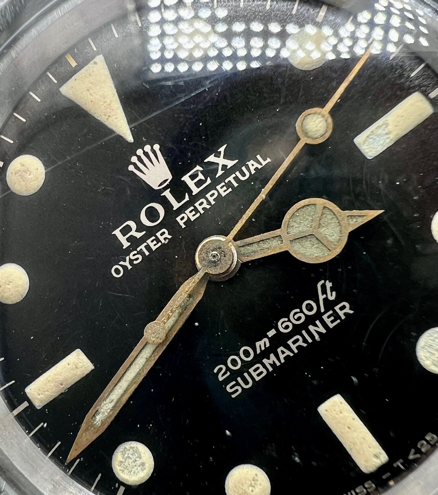 Rolex Submariner 5513 Gilt 1964 , Bracciale Successivo (1988) Dial Ritriziato