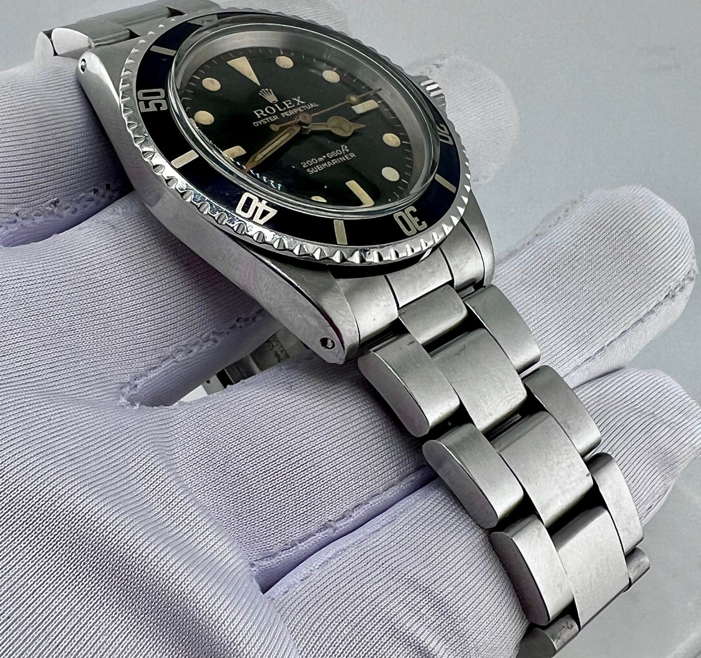 Rolex Submariner 5513 Gilt 1964 , Bracciale Successivo (1988) Dial Ritriziato