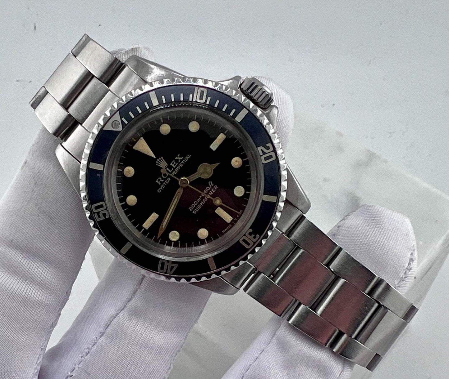 Rolex Submariner 5513 Gilt 1964 , Bracciale Successivo (1988) Dial Ritriziato