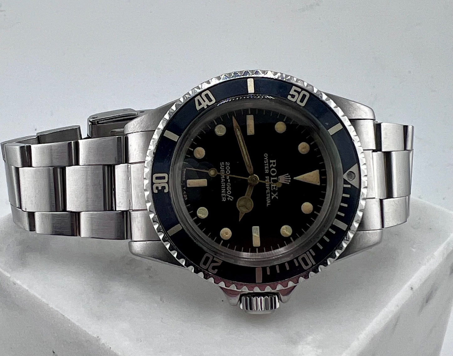 Rolex Submariner 5513 Gilt 1964 , Bracciale Successivo (1988) Dial Ritriziato