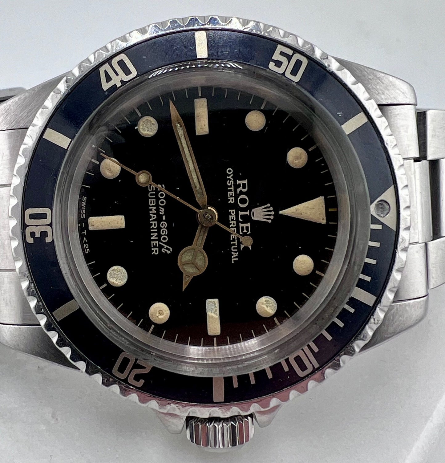 Rolex Submariner 5513 Gilt 1964 , Bracciale Successivo (1988) Dial Ritriziato