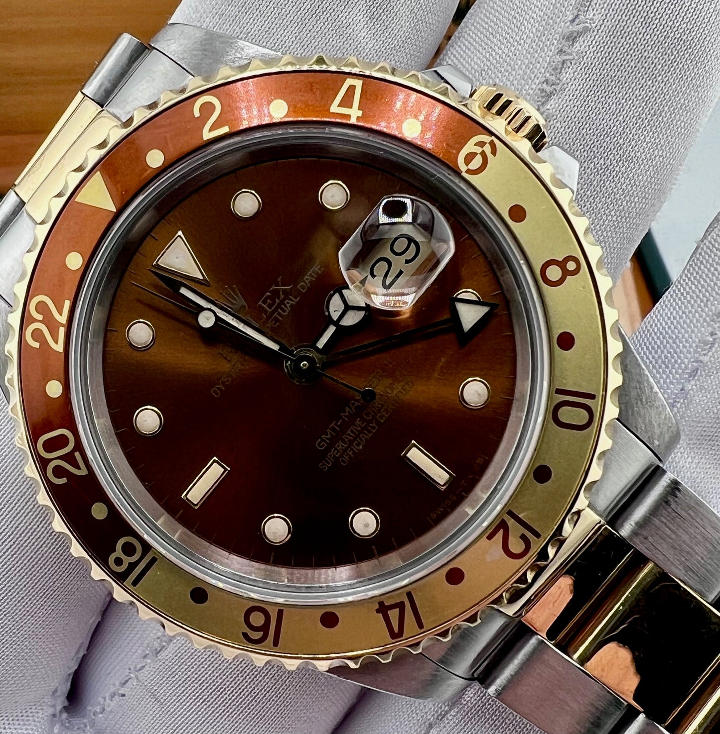Rolex GMT-Master II 16713 Eye Of The Tiger Oyster Box&Paper 1990(Svizzera)