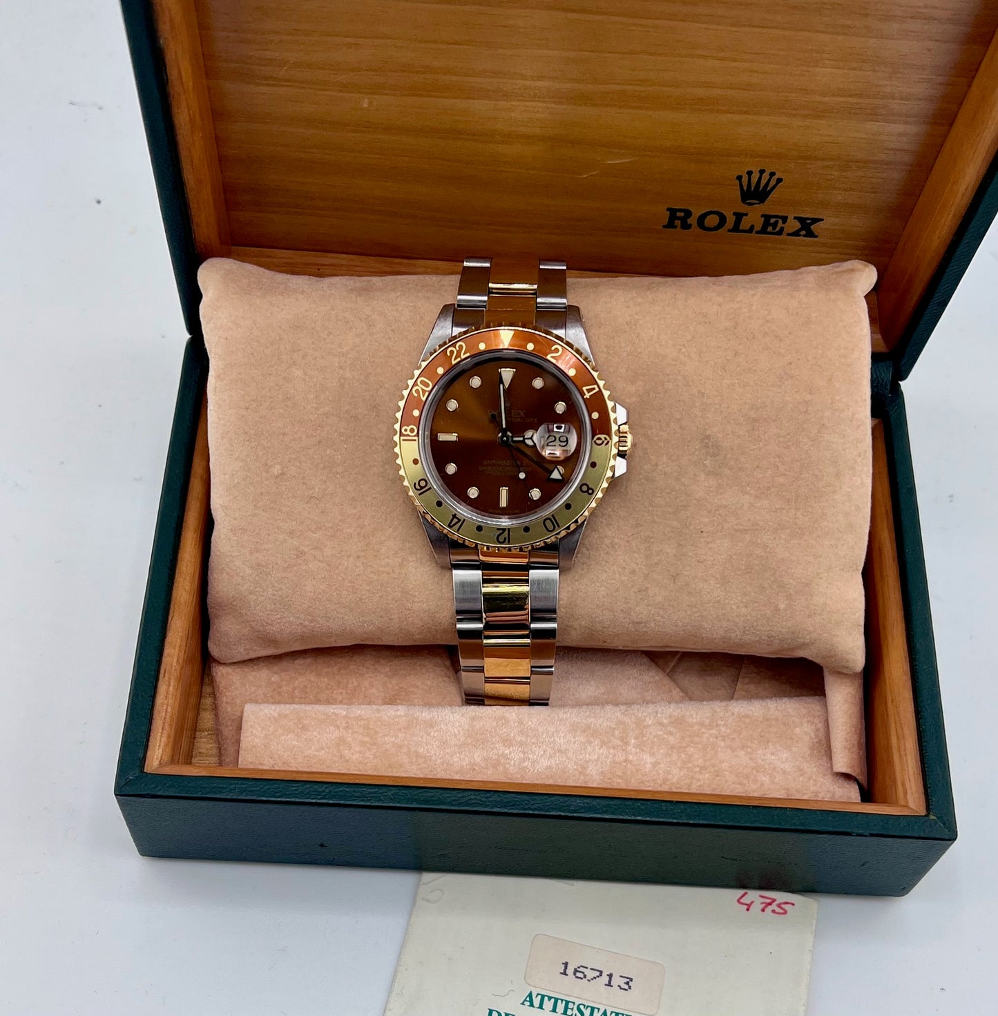 Rolex GMT-Master II 16713 Eye Of The Tiger Oyster Box&Paper 1990(Svizzera)