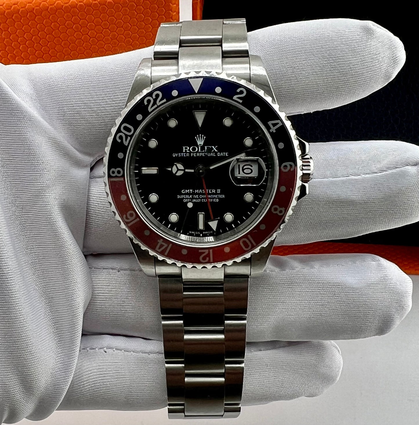 Rolex GMT-Master II 16710 ''Pepsi'' SEL No holes 2004 Only Watch solo orologio
