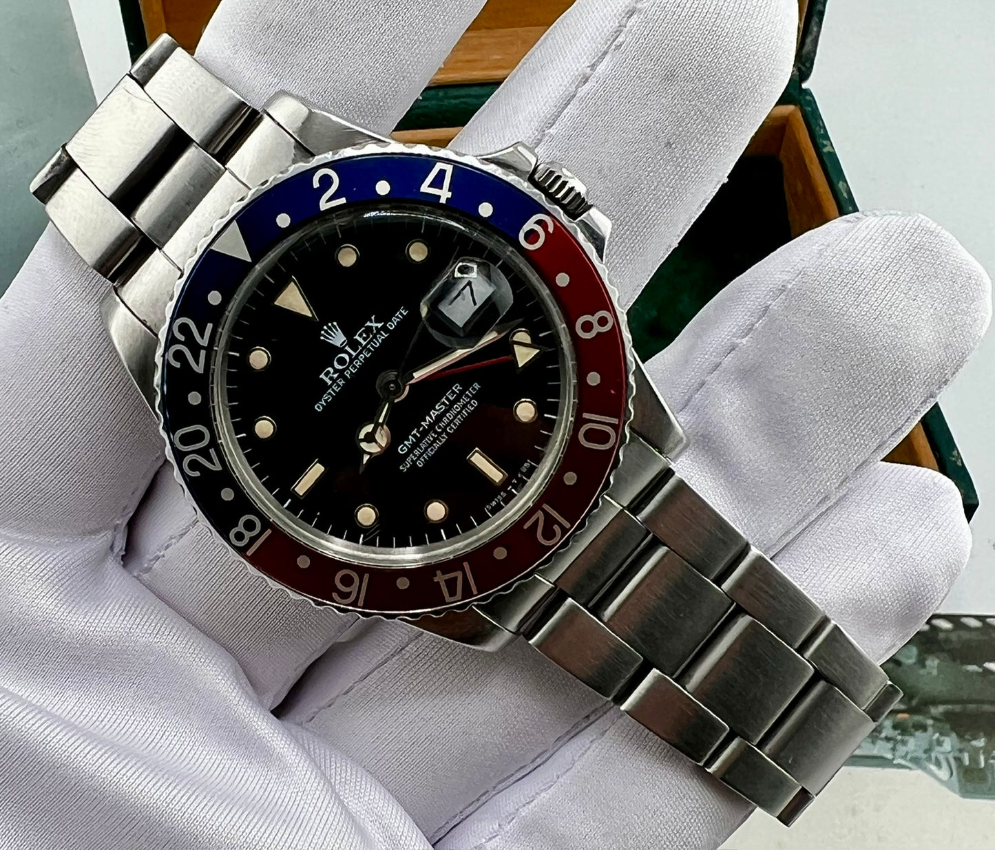 Rolex GMT-Master 16750 Pepsi Full Set 1987 ITA