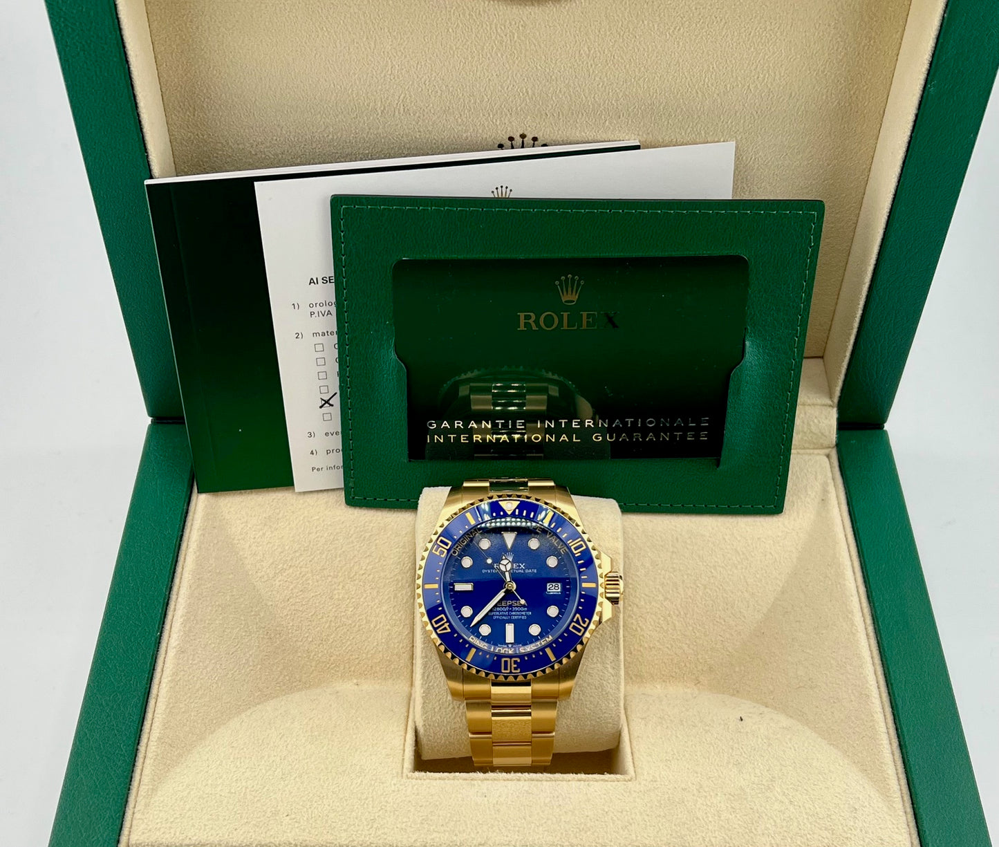 Rolex Deepsea 136668LB 44mm yellow gold 2025