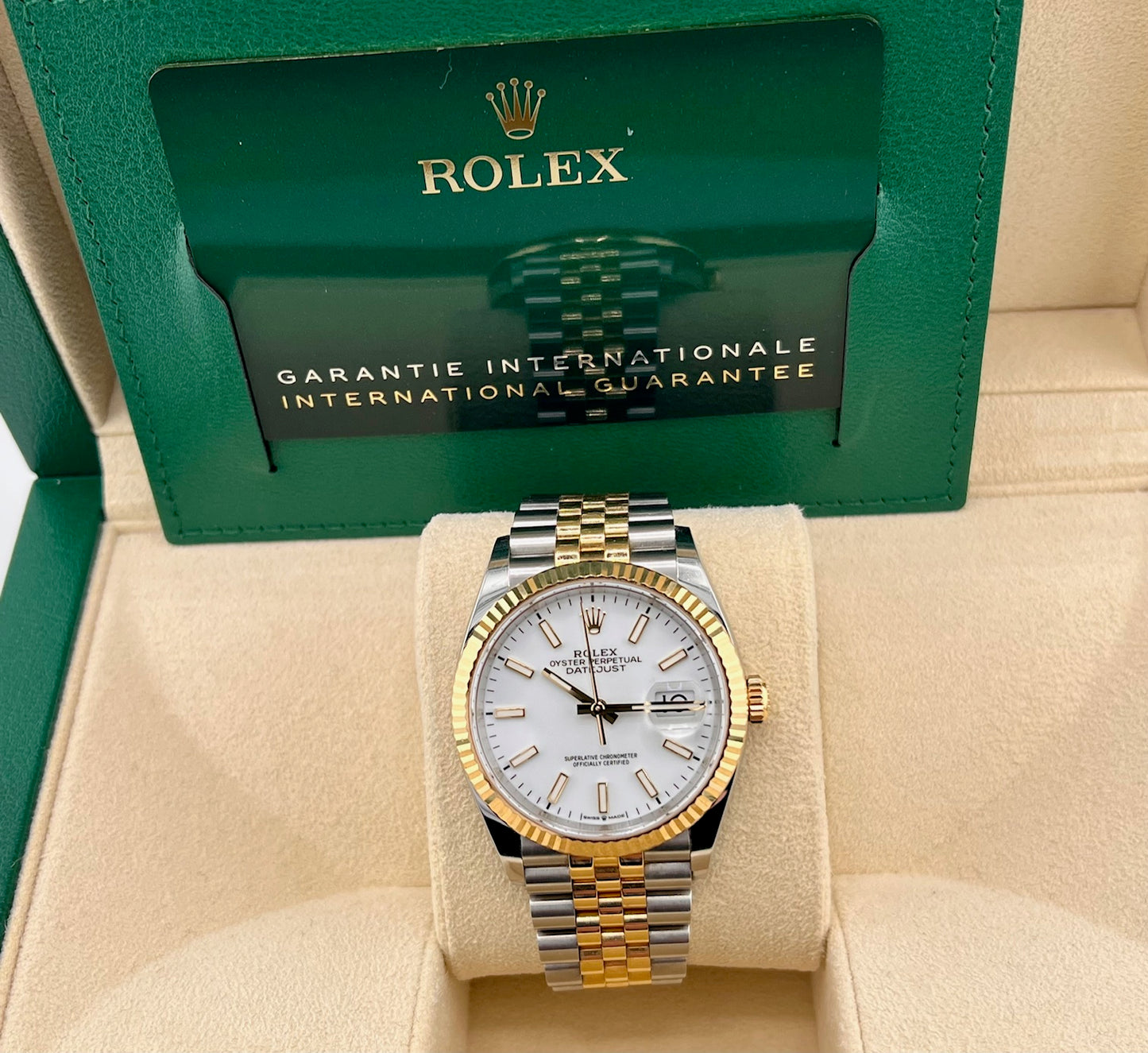 Rolex Datejust 36mm 126233 White Dial jubilèe 2022