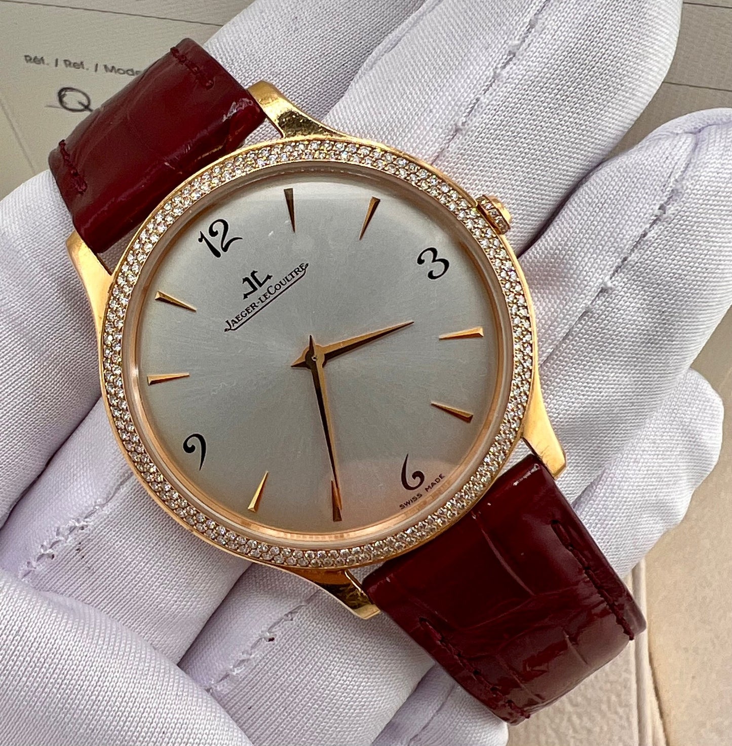 Jaeger-LeCoultre Master Ultra Thin Rose Gold 34mm 145.2.79 34mm 2006 full set