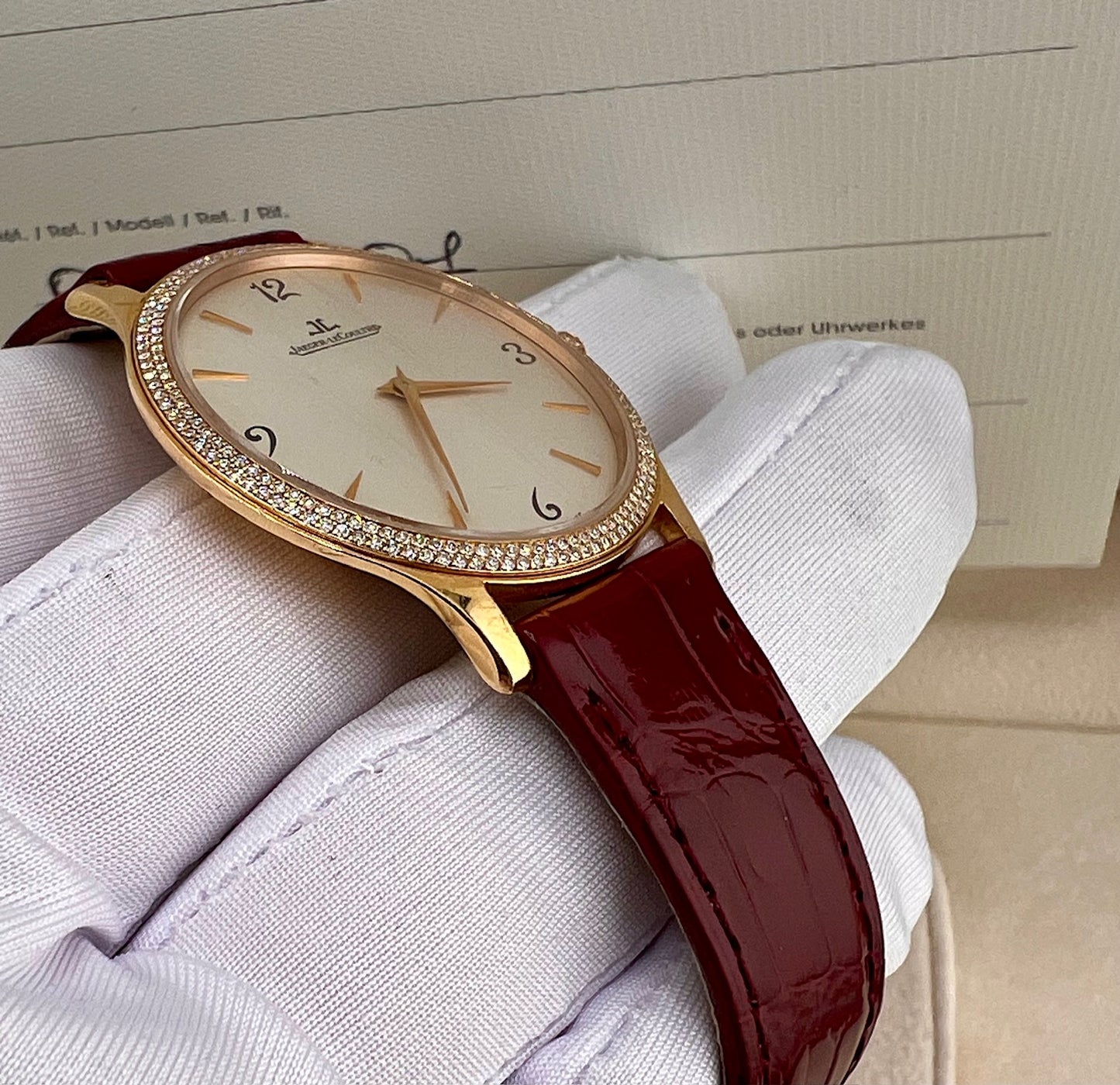 Jaeger-LeCoultre Master Ultra Thin Rose Gold 34mm 145.2.79 34mm 2006 full set