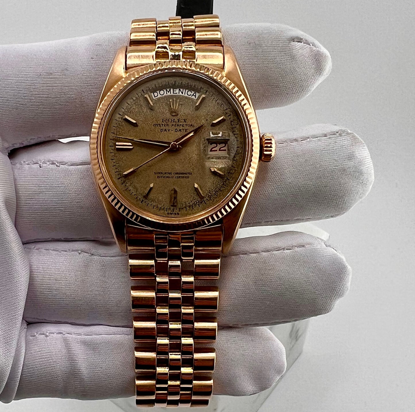 Rolex Day-Date 36mm 6611 1956 Jubilèe only watch Raro oro rosa