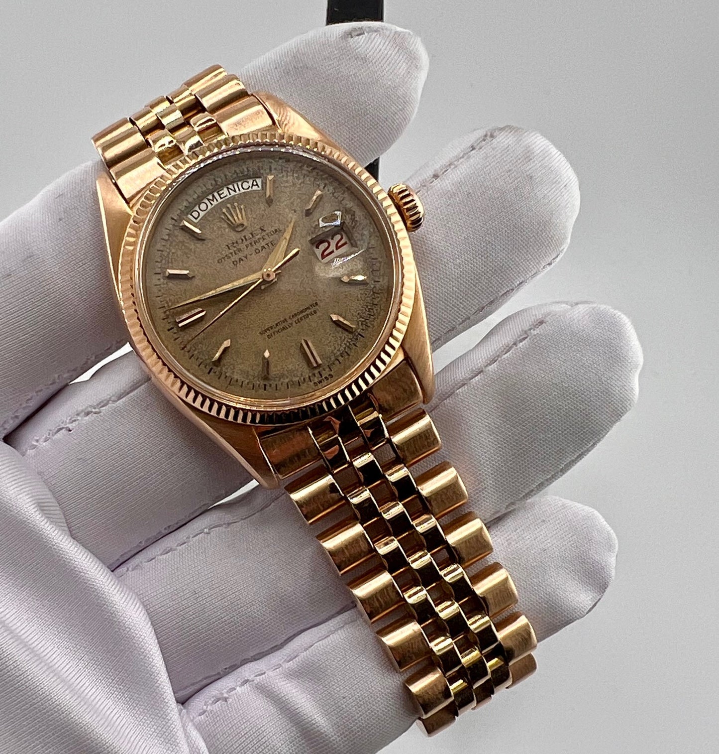 Rolex Day-Date 36mm 6611 1956 Jubilèe only watch Raro oro rosa