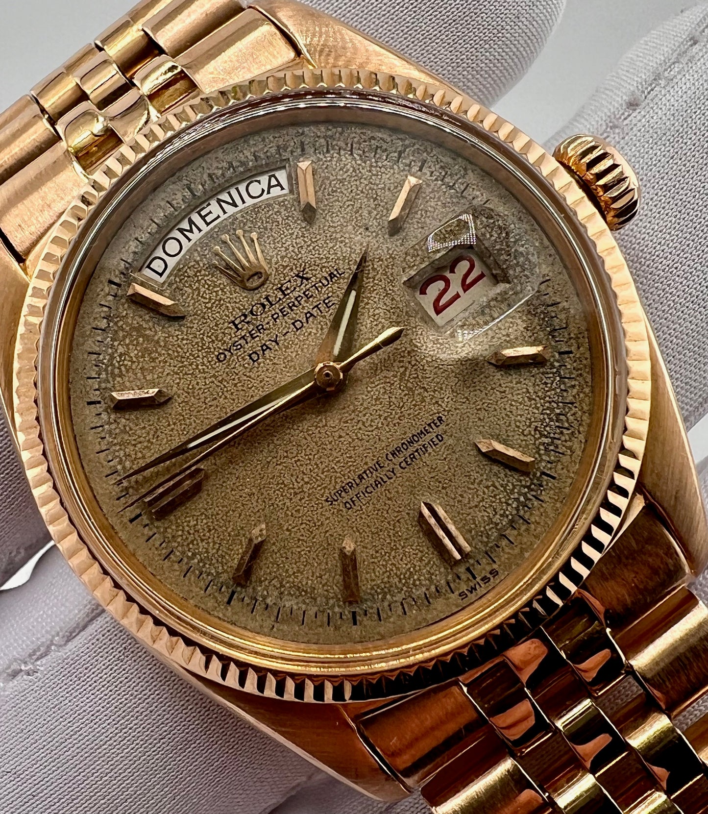 Rolex Day-Date 36mm 6611 1956 Jubilèe only watch Raro oro rosa