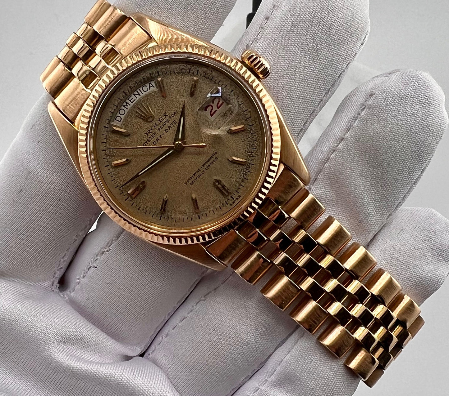 Rolex Day-Date 36mm 6611 1956 Jubilèe only watch Raro oro rosa