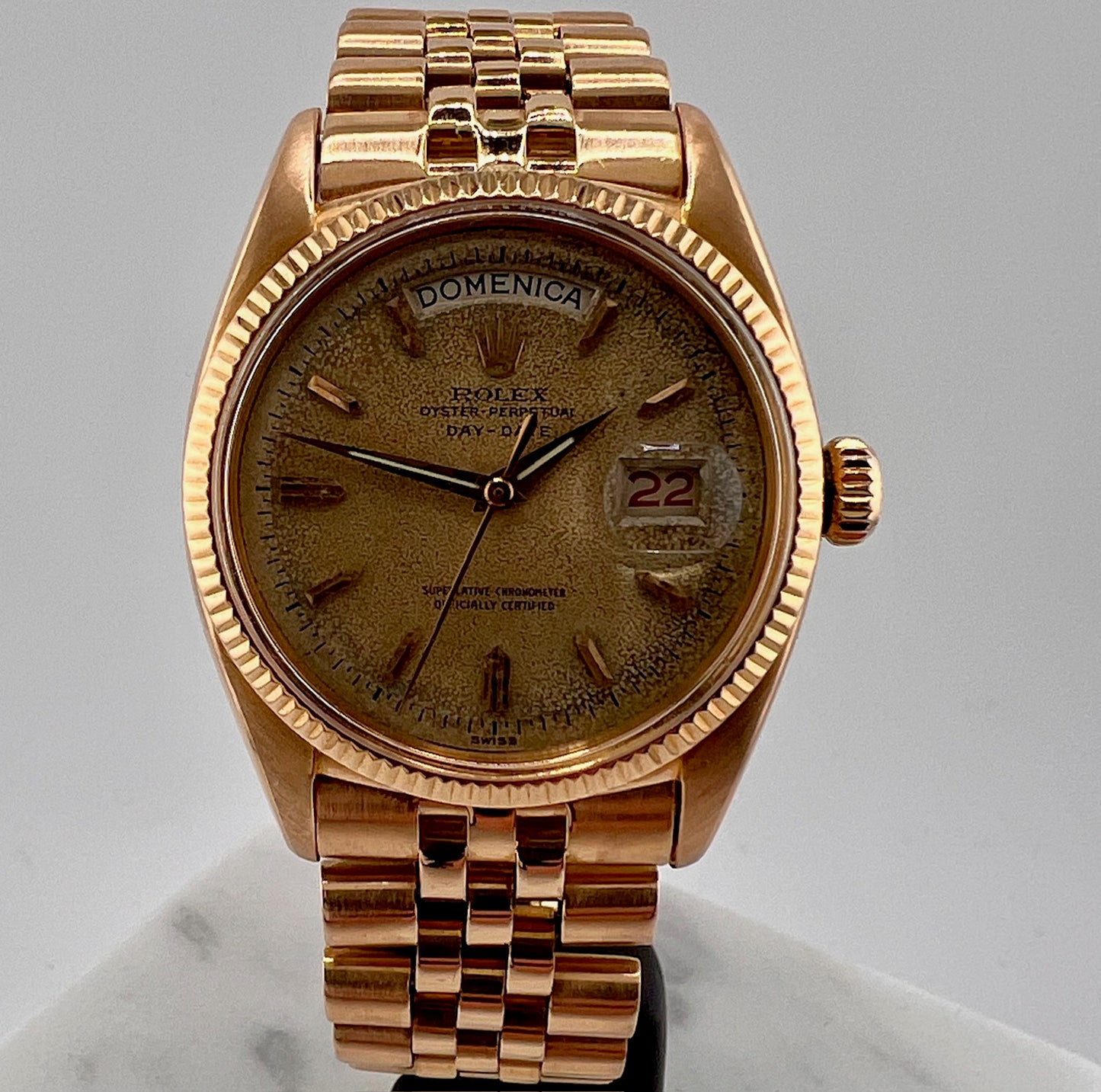 Rolex Day-Date 36mm 6611 1956 Jubilèe only watch Raro oro rosa