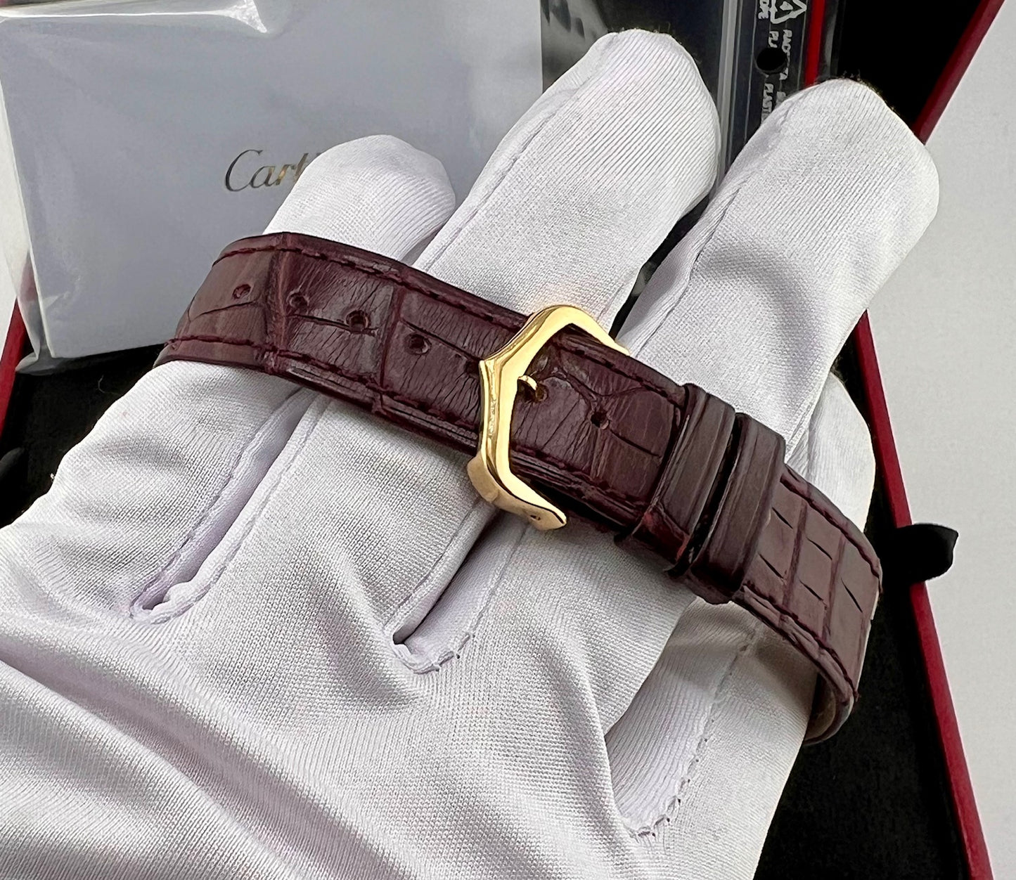 Cartier Tank Louis Cartier Large Red Full Set New 2026
