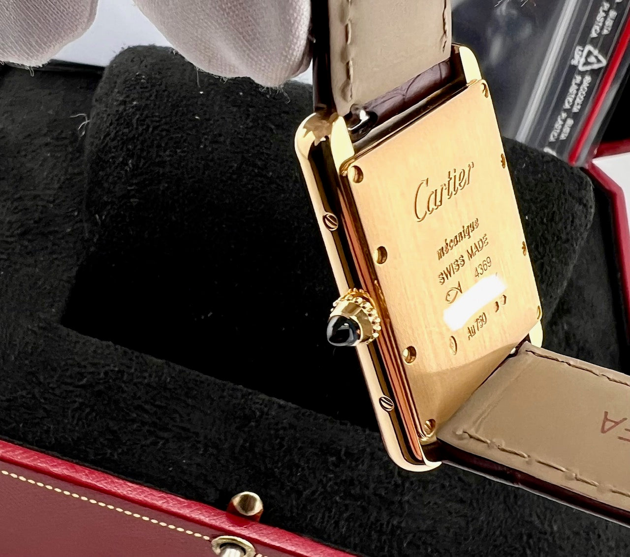 Cartier Tank Louis Cartier Large Red Full Set New 2026