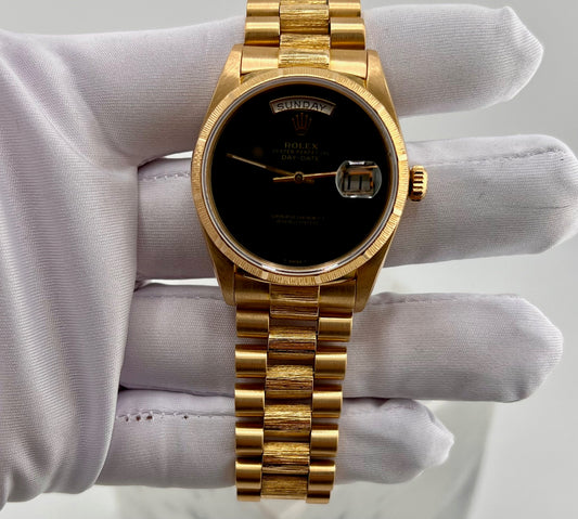 Rolex Day-Date 36mm 18078 Corteccia 1986 only watch (dial onix after)