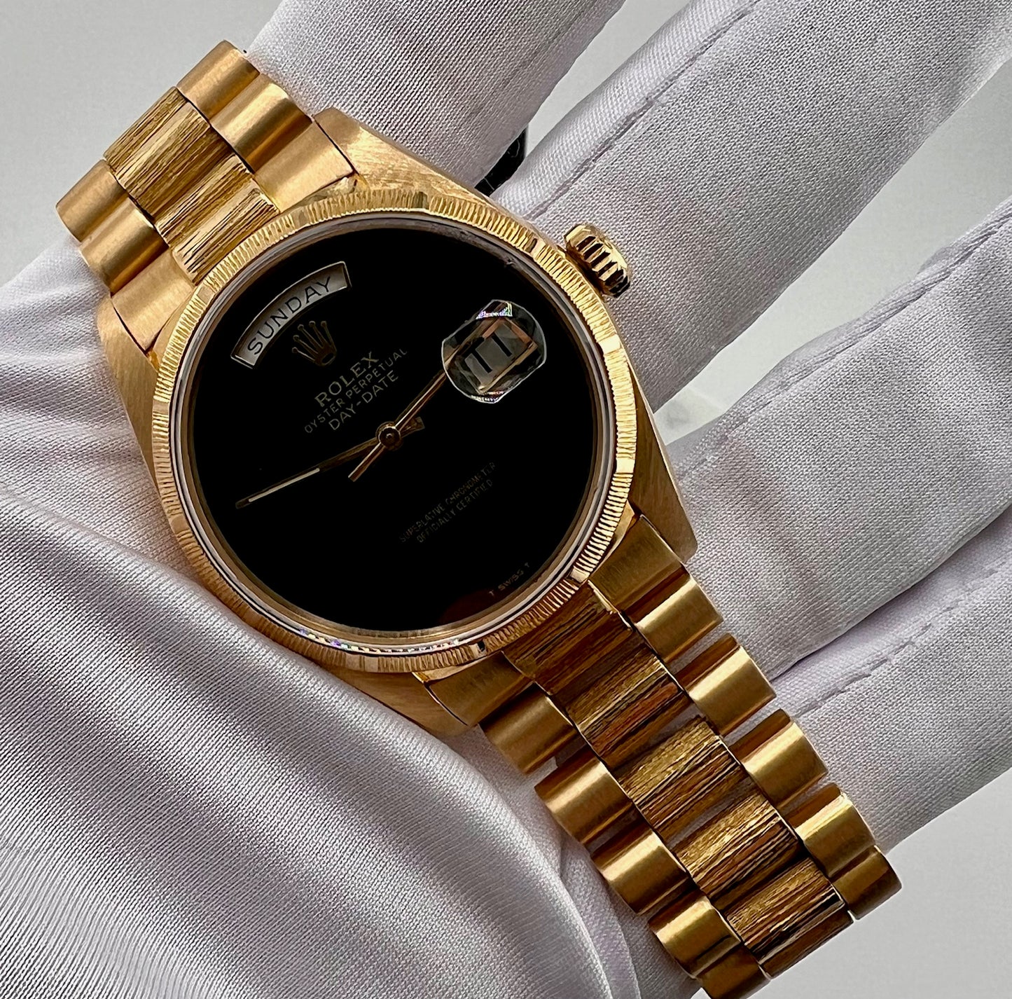 Rolex Day-Date 36mm 18078 Corteccia 1986 only watch (dial onix after)