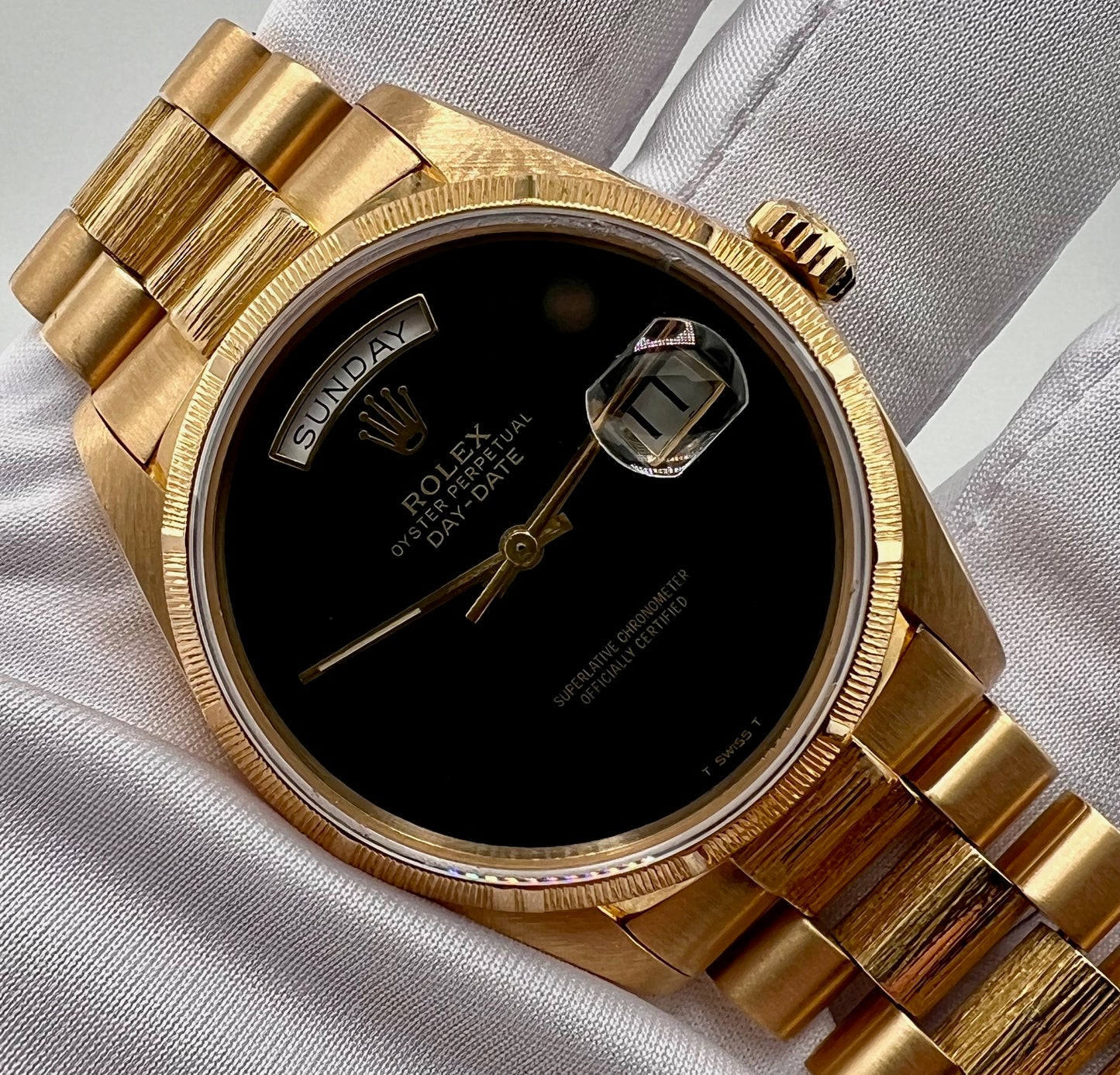 Rolex Day-Date 36mm 18078 Corteccia 1986 only watch (dial onix after)