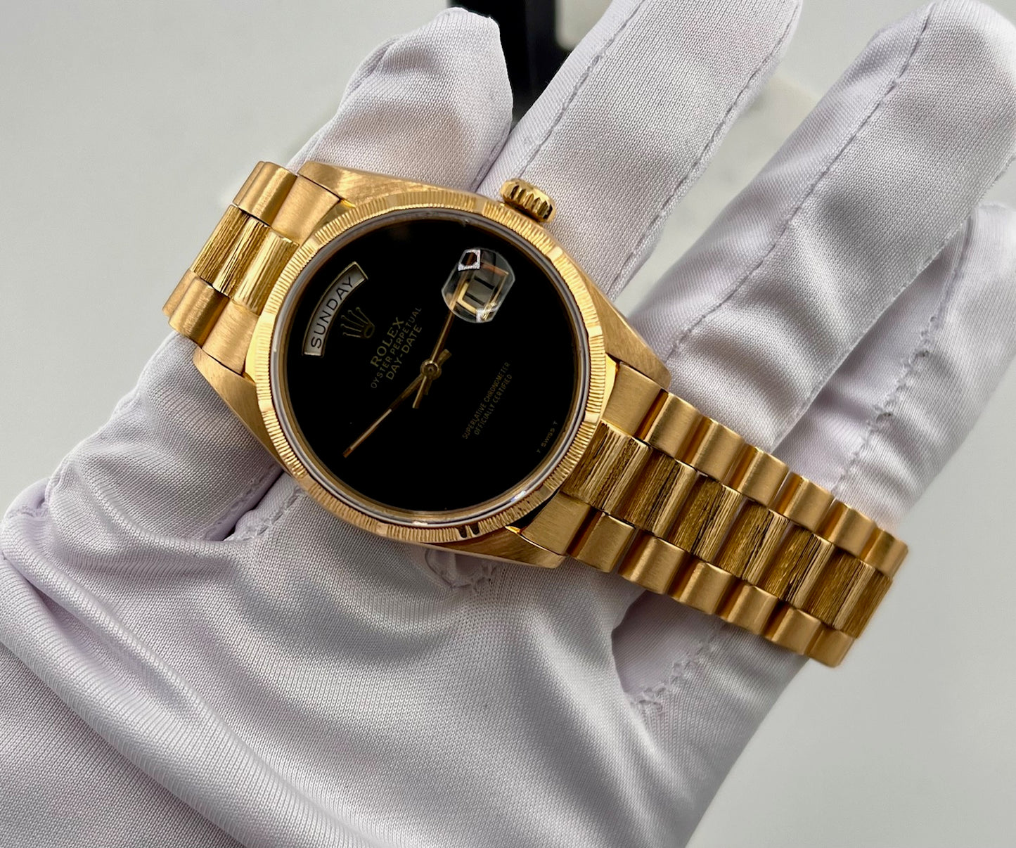 Rolex Day-Date 36mm 18078 Corteccia 1986 only watch (dial onix after)