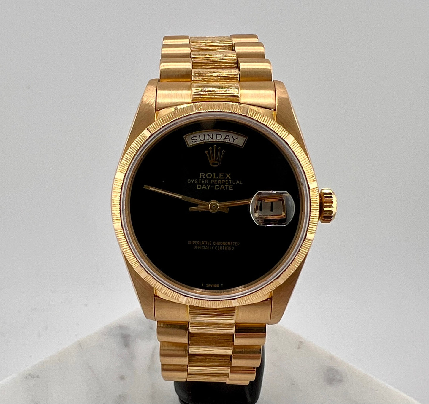 Rolex Day-Date 36mm 18078 Corteccia 1986 only watch (dial onix after)