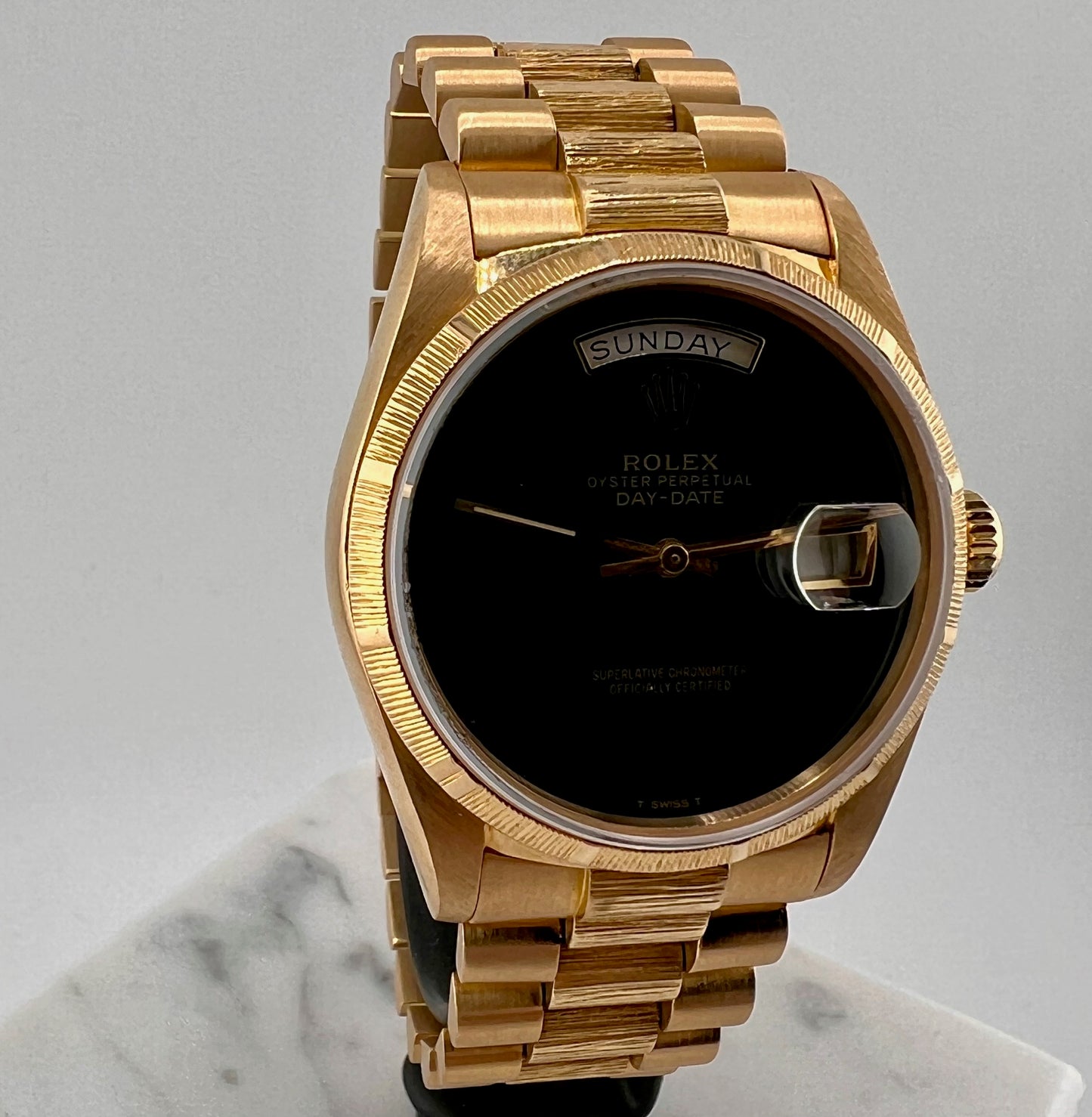 Rolex Day-Date 36mm 18078 Corteccia 1986 only watch (dial onix after)