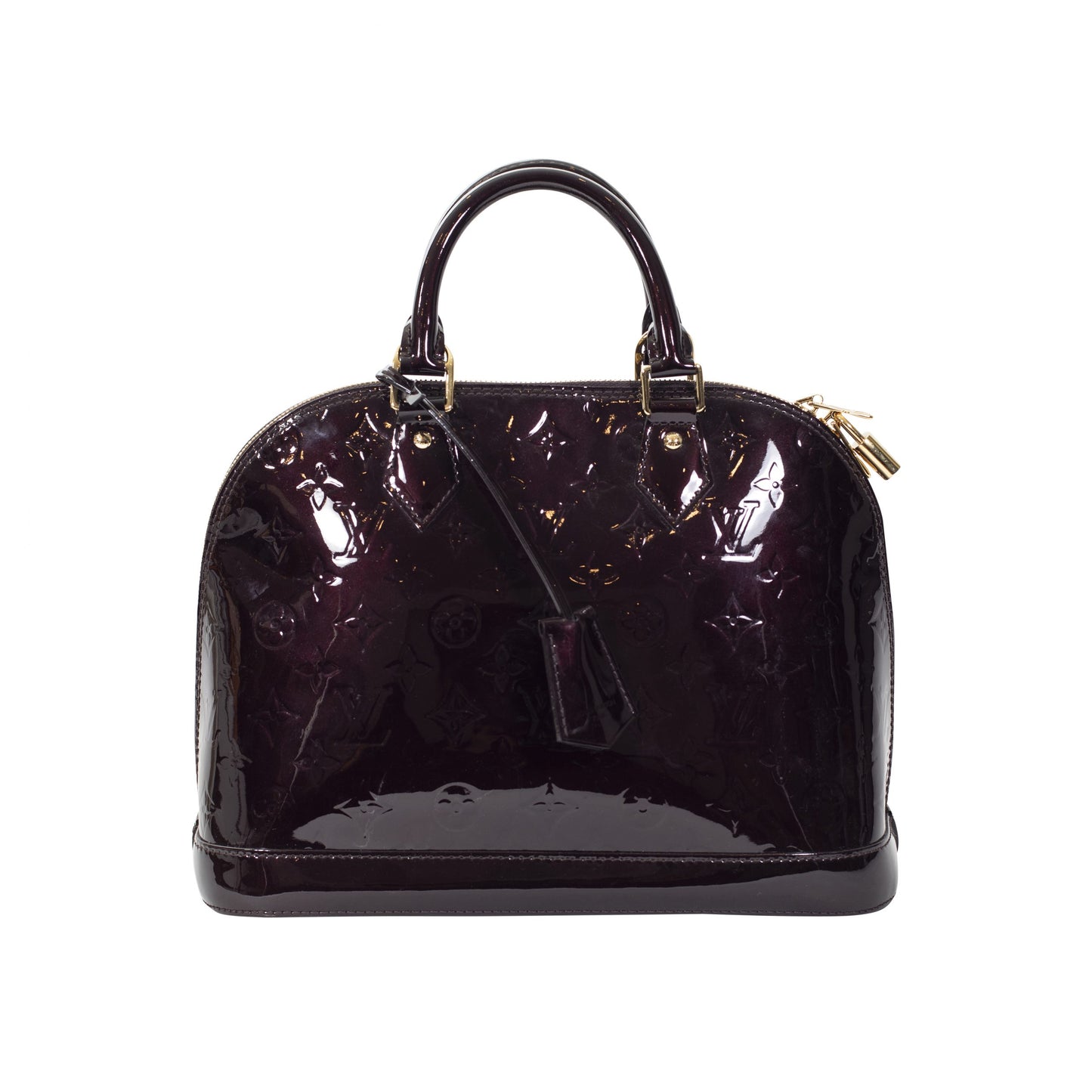 Vuitton modello Alma vernice color prugna